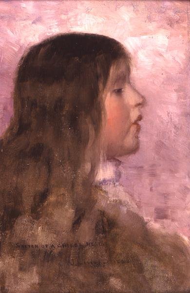 Skizze eines Kinderkopfes von John Lavery