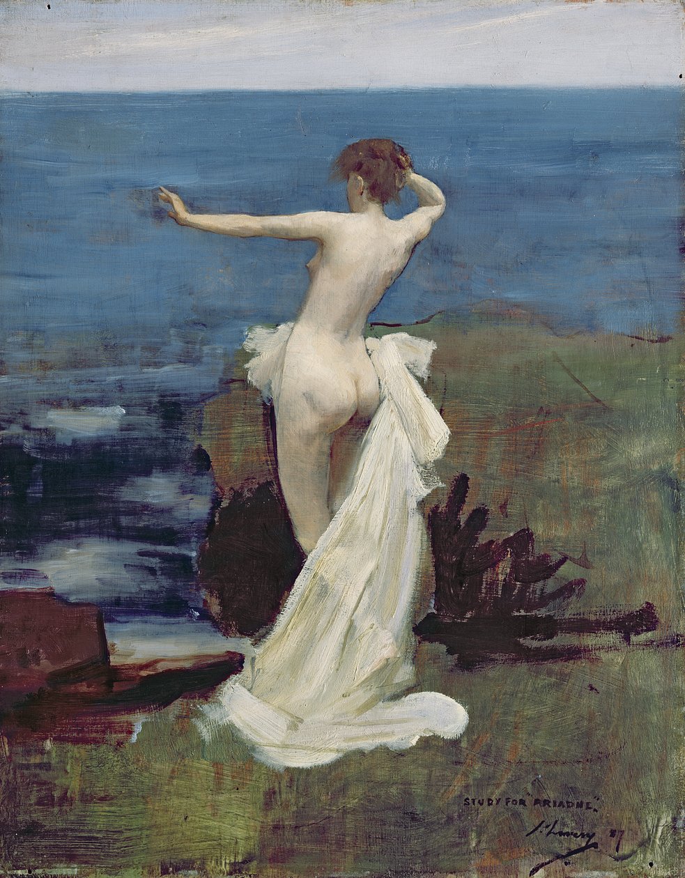 Studie für Ariadne, 1907 von John Lavery
