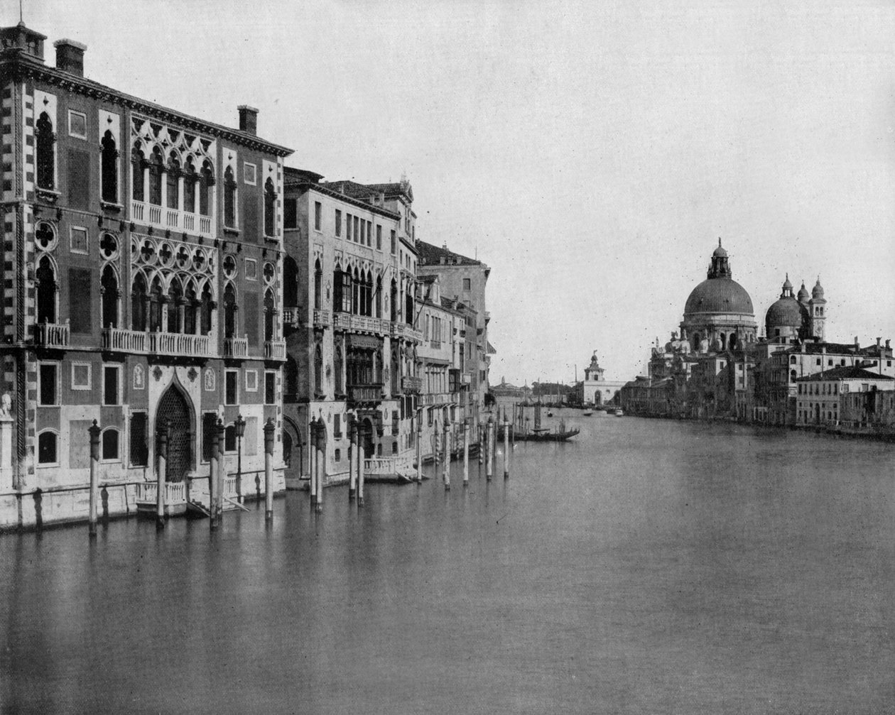 Canal Grande in Venedig (s/w Foto) von John Lawson Stoddard