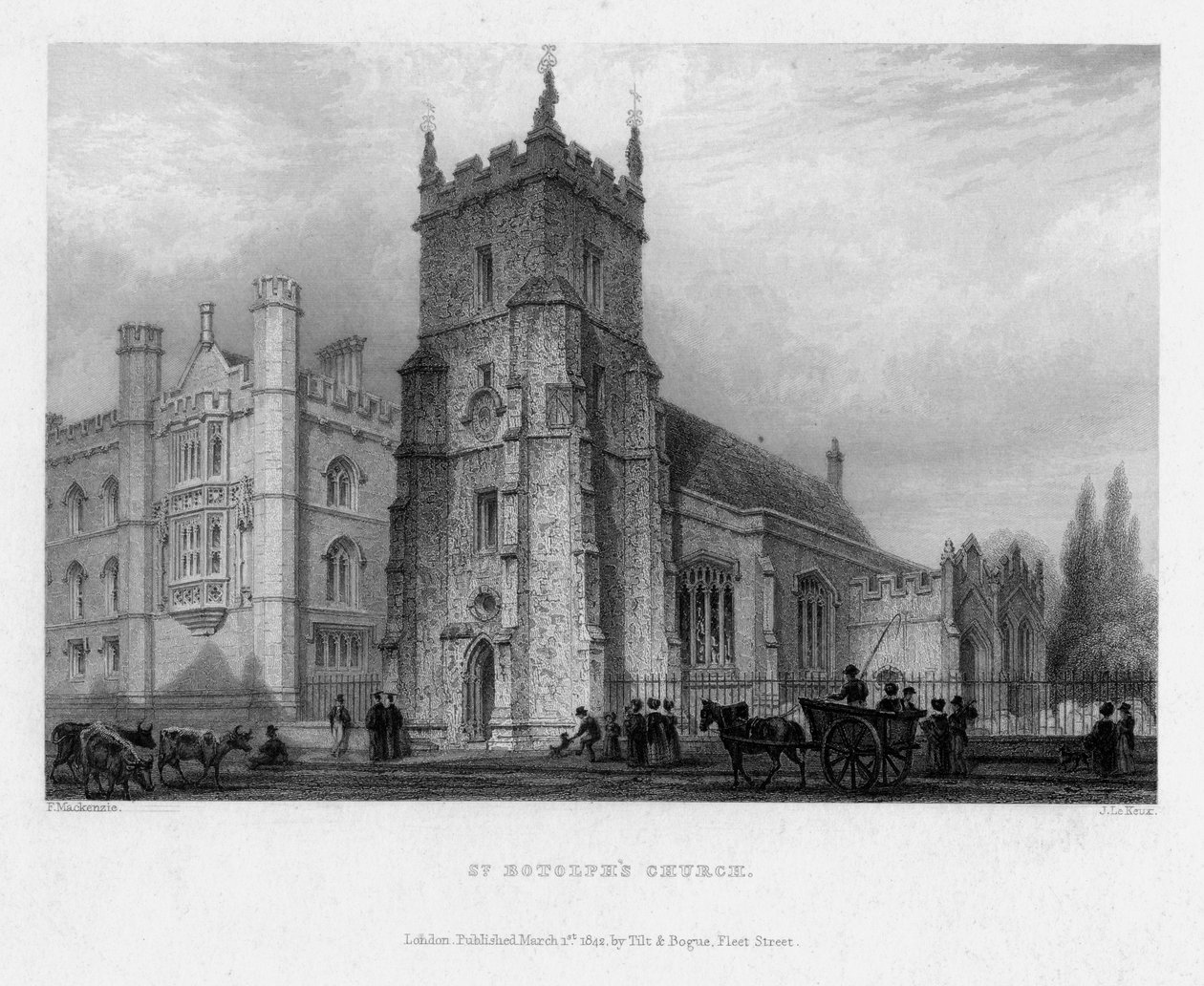 St Botolphs Kirche, Boston, Lincolnshire von John Le Keux