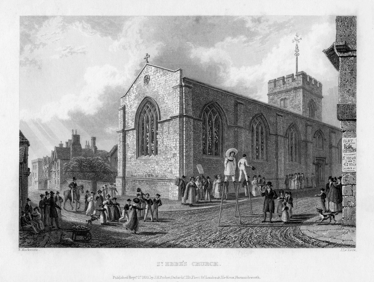 St Ebbes Kirche, Oxford, 1835 von John Le Keux