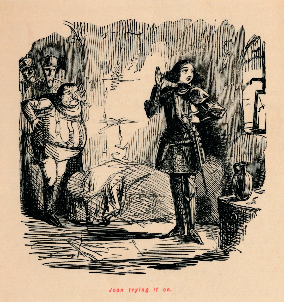 Joan probiert es an von John Leech