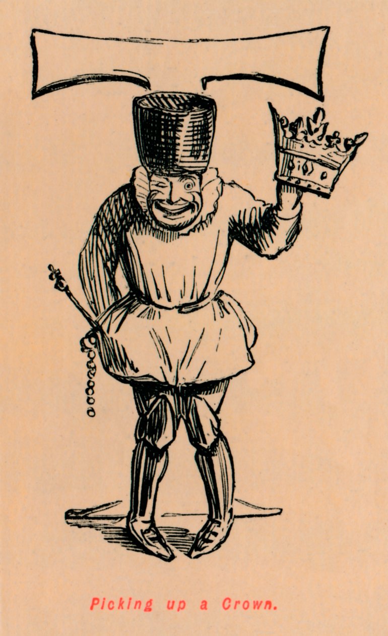 Eine Krone aufheben von John Leech