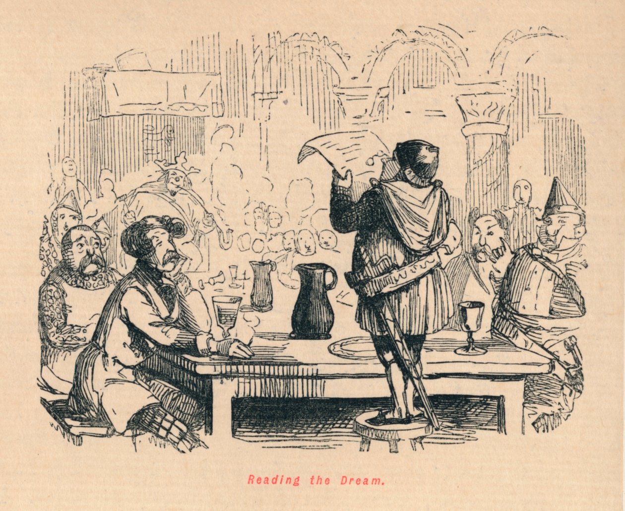 Den Traum lesen, ca. 1860 von John Leech