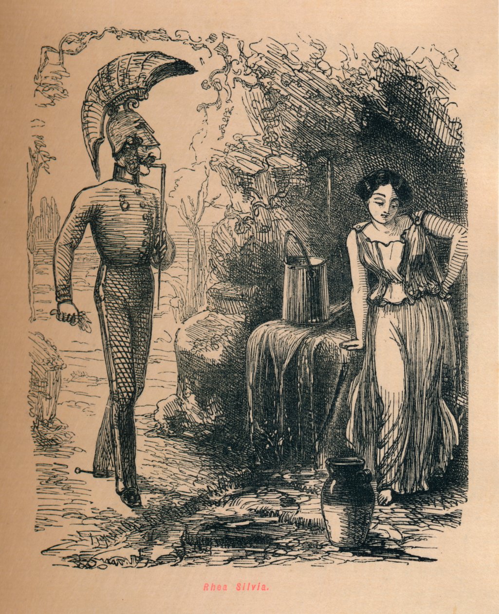 Rhea Silvia, 1852 von John Leech