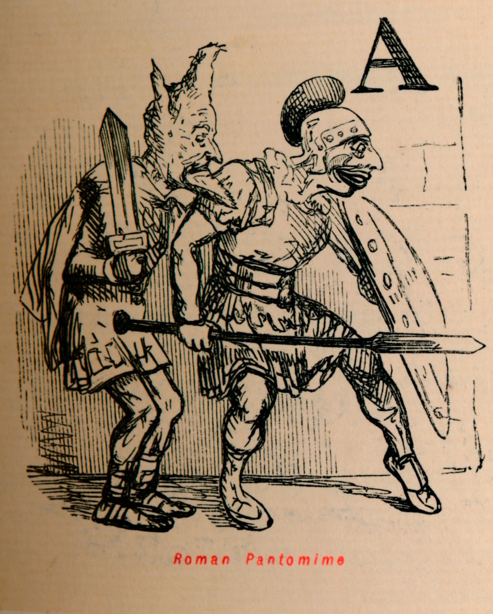 Römische Pantomime, 1852 von John Leech