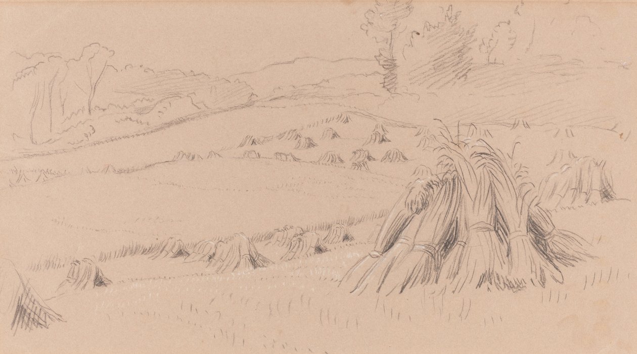 Das Erntefeld von John Linnell