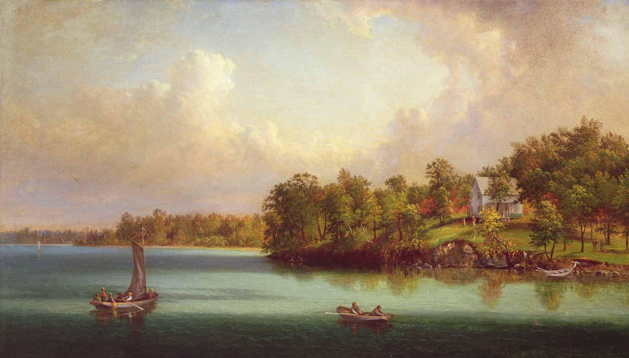 Sommertag am See, um 1880 von John Linton Chapman