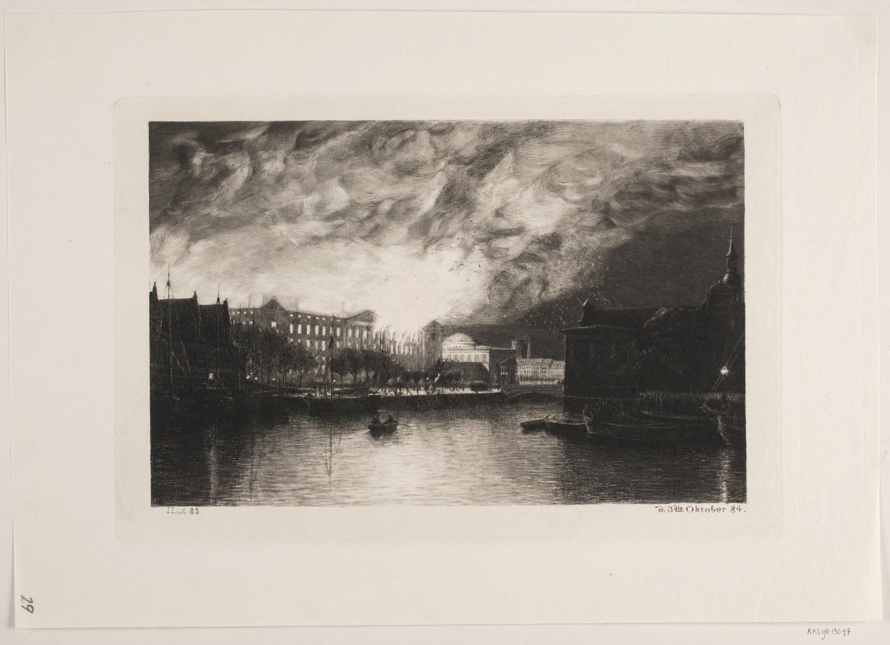 Brand von Christiansborg von John Lübschitz