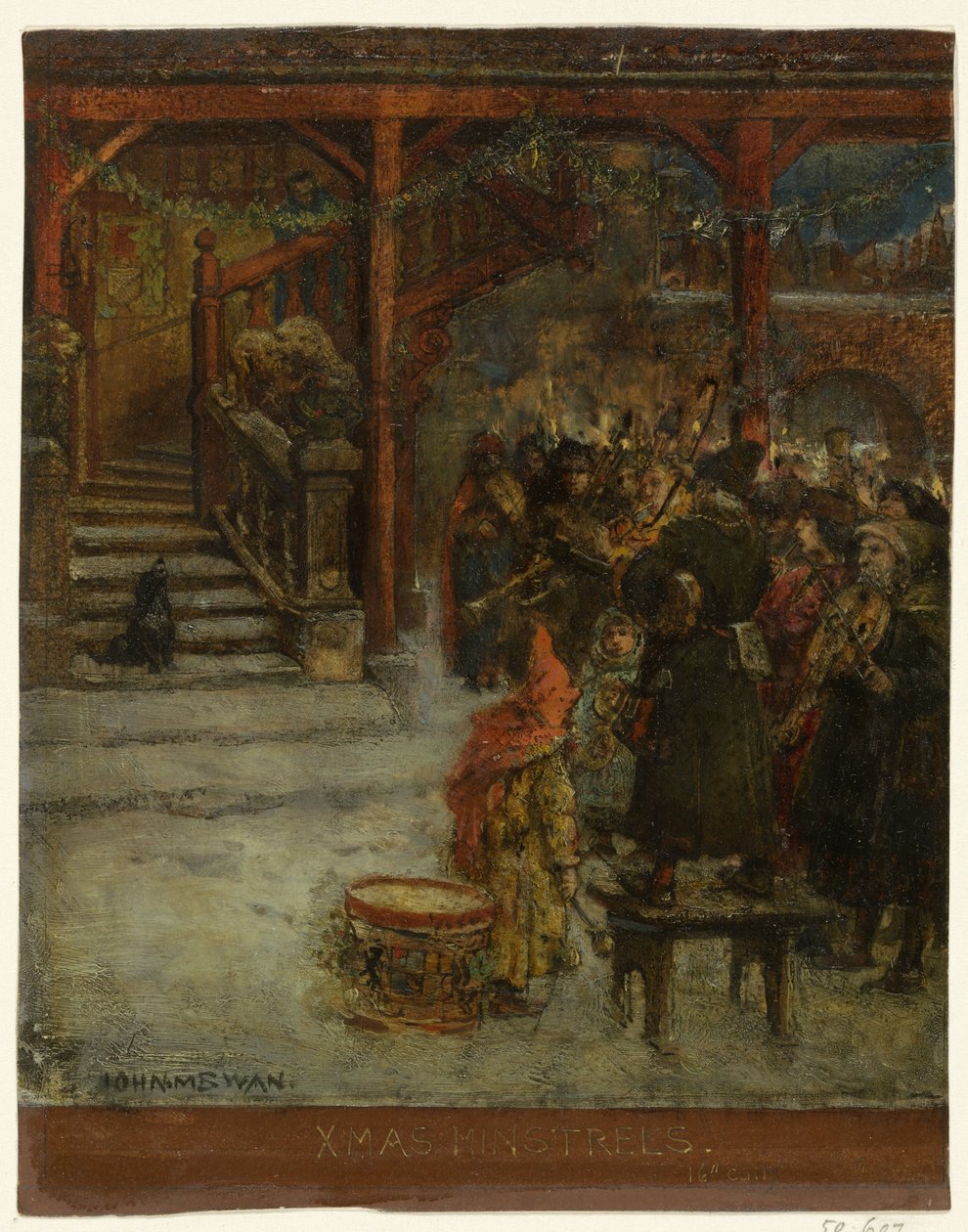 Gruppe singender und musizierender Figuren von John Macallan Swan