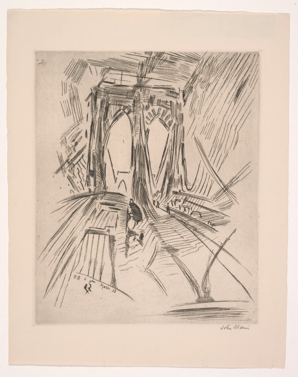 Brooklyn Bridge, Nr.6 von John Marin