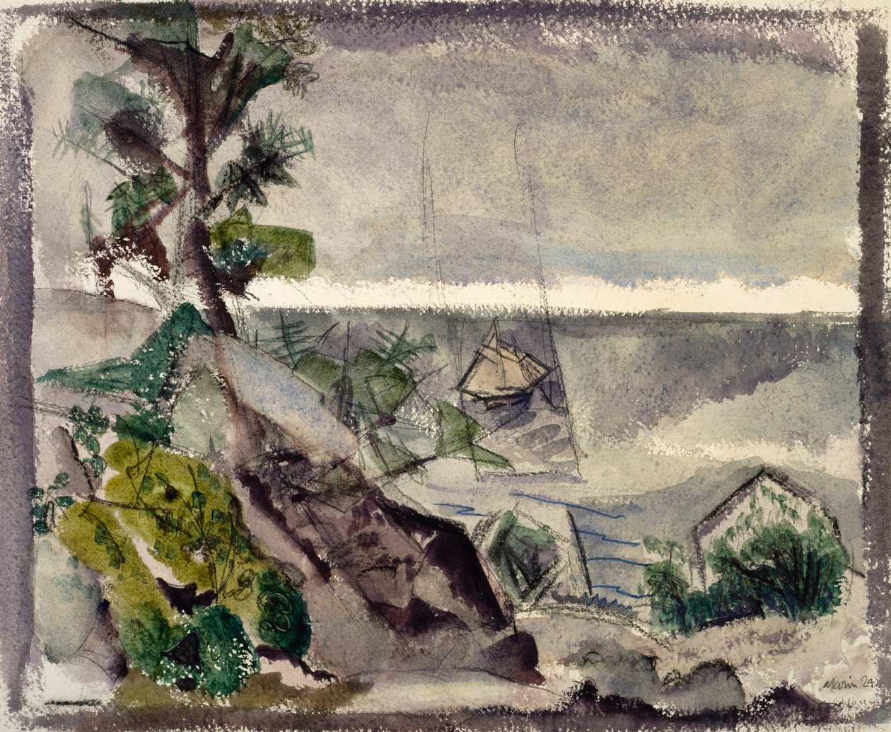 Das kleine Segelboot von John Marin