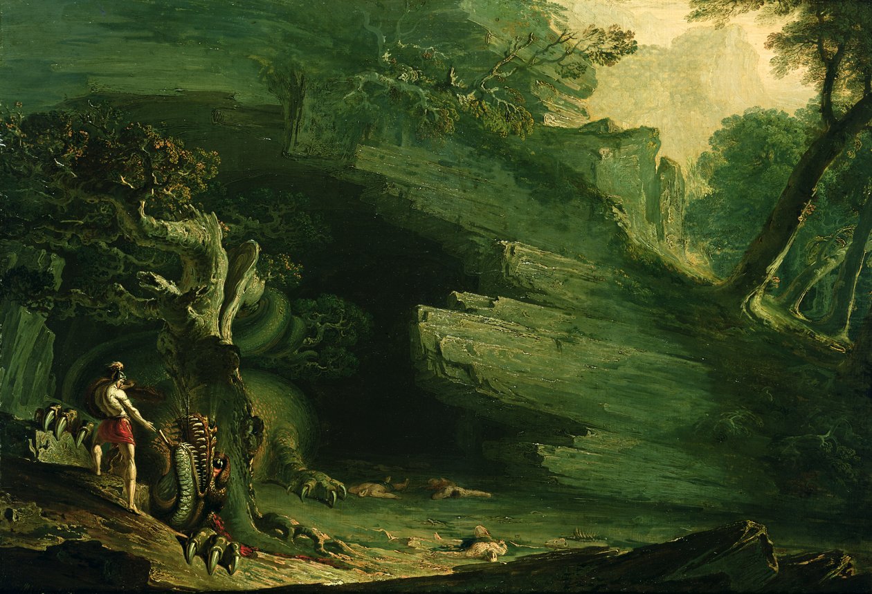 Kadmos und der Drache von John Martin