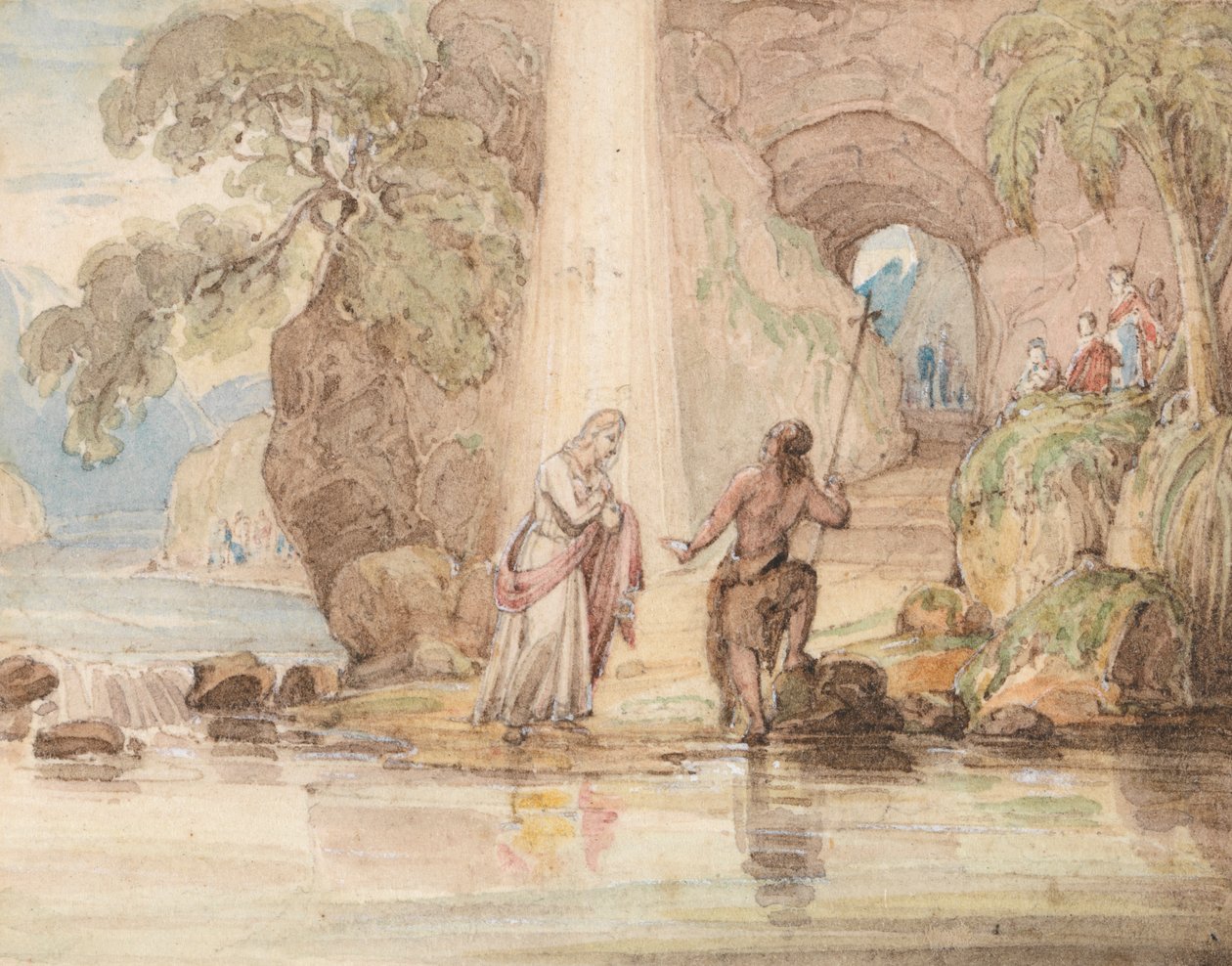 Die Taufe Christi von John Martin