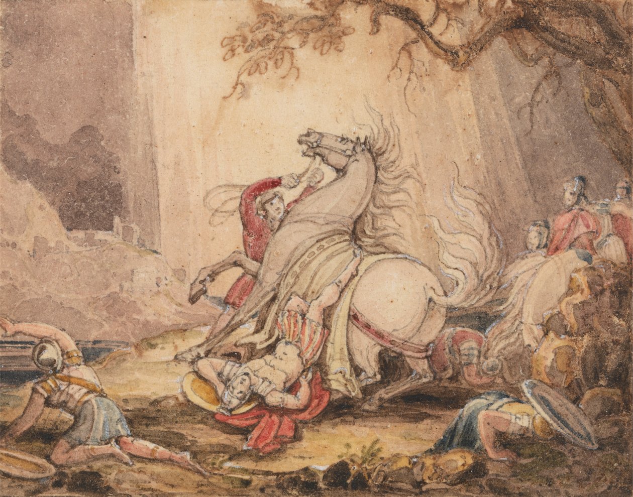 Die Bekehrung des Saulus von John Martin