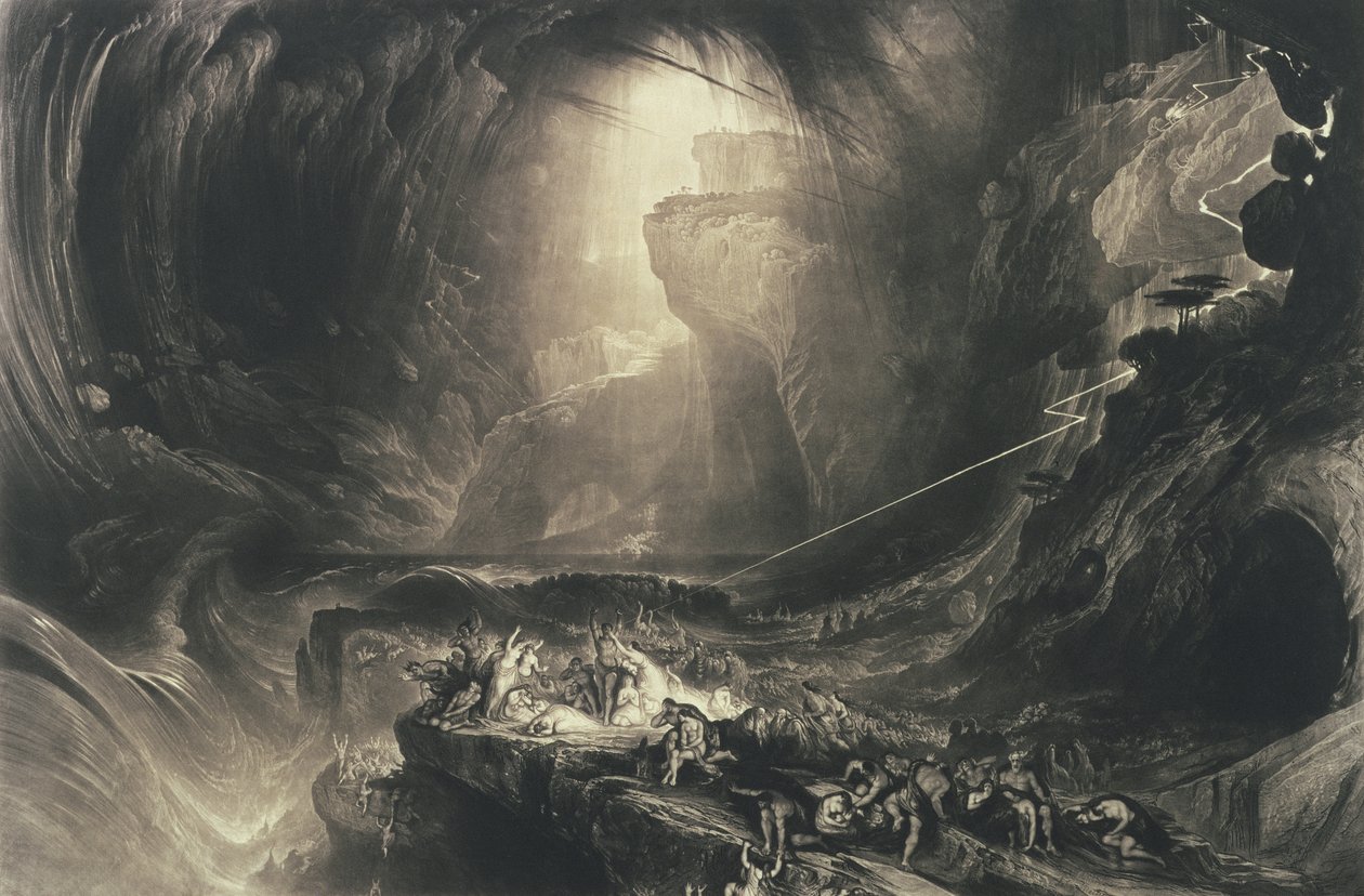 Die Sintflut, 1828 von John Martin