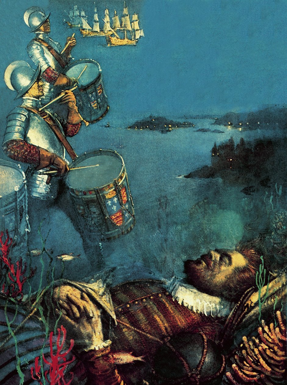 Drakes Trommel von John Millar Watt