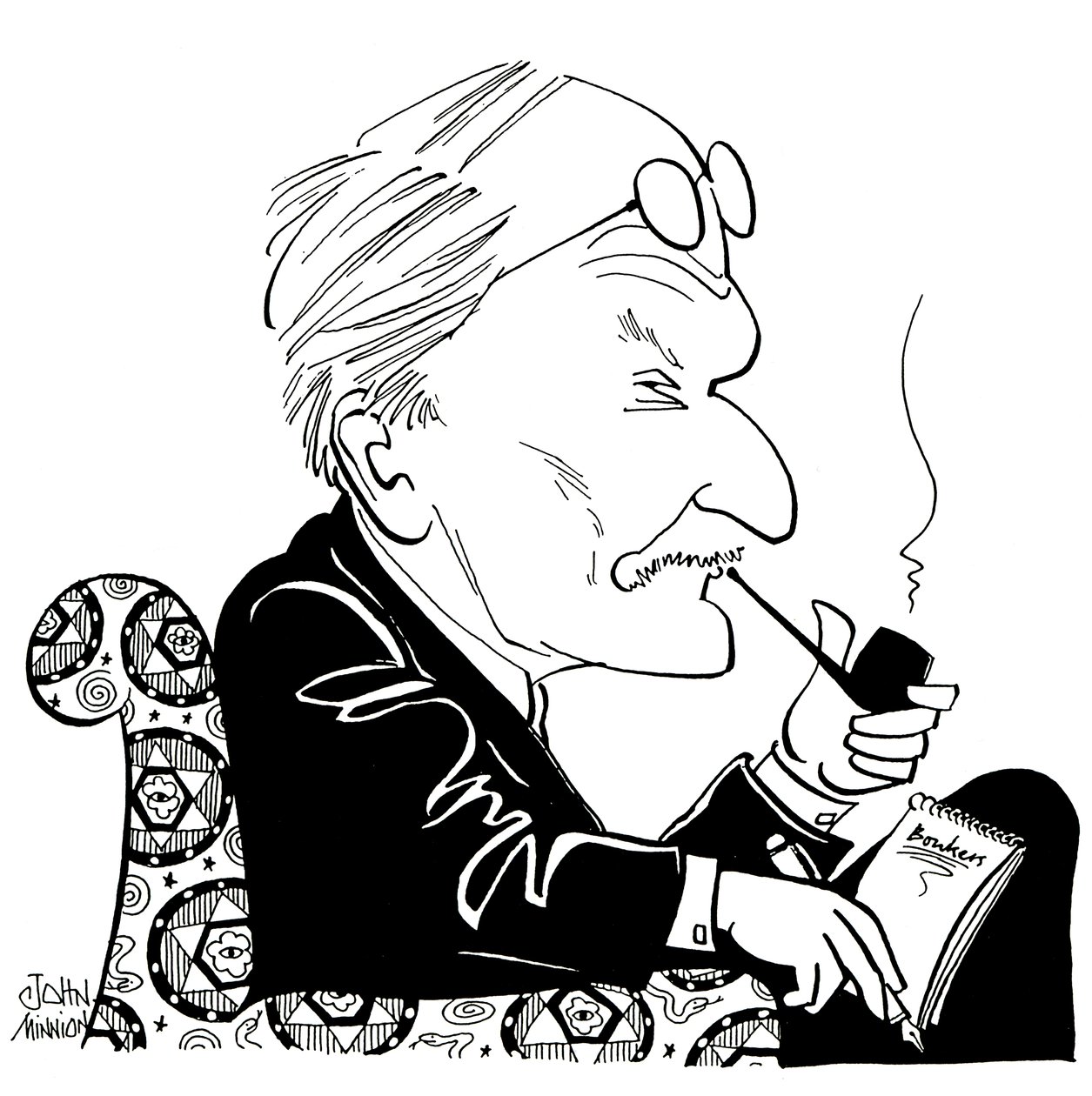 C G Jung, Karikatur von John Minnion von John Minnion