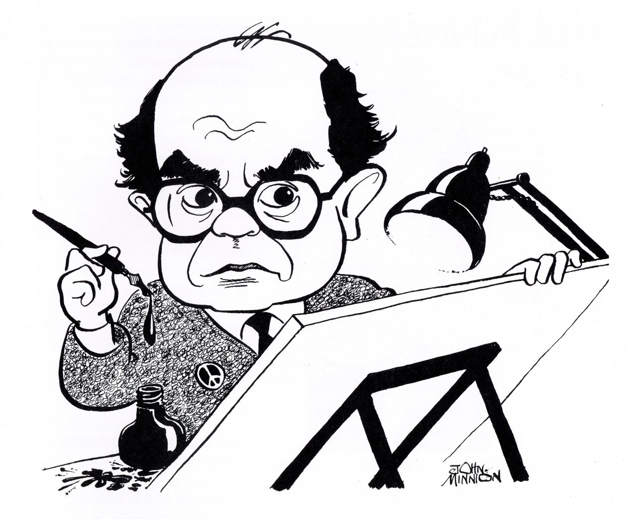 Vicky (Victor Weisz), Karikatur von John Minnion