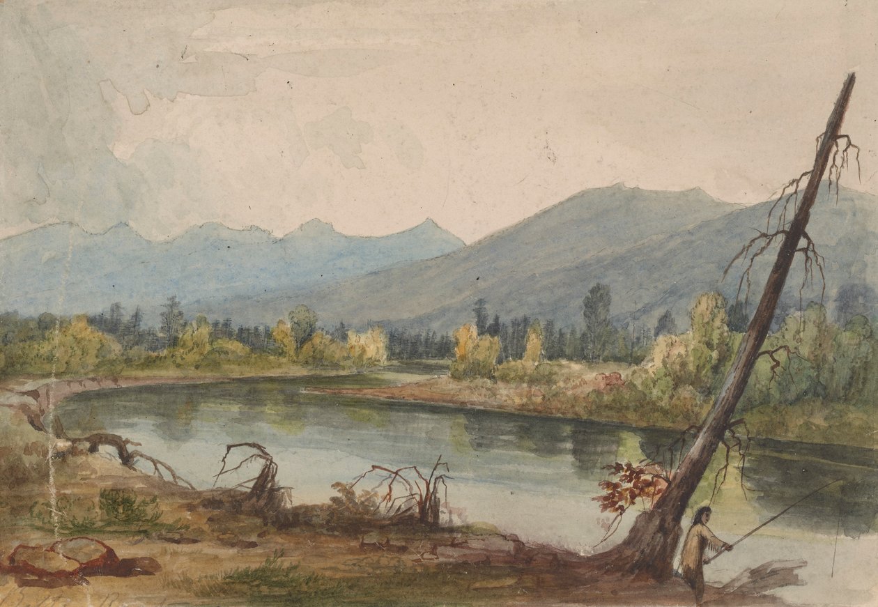 Bitterroot River nahe Fort Owen von John Mix Stanley