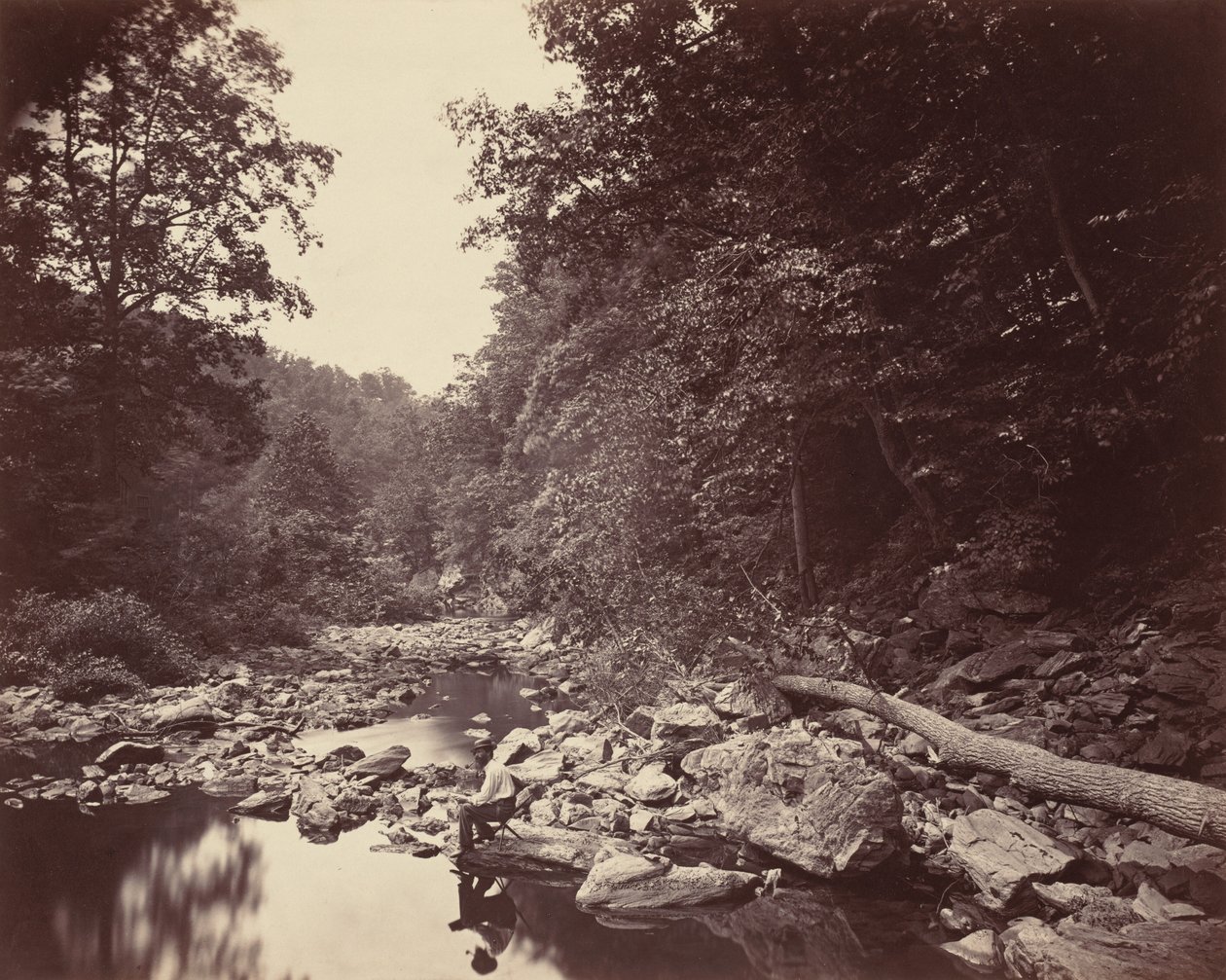 Der Wissahickon Creek bei Philadelphia von John Moran
