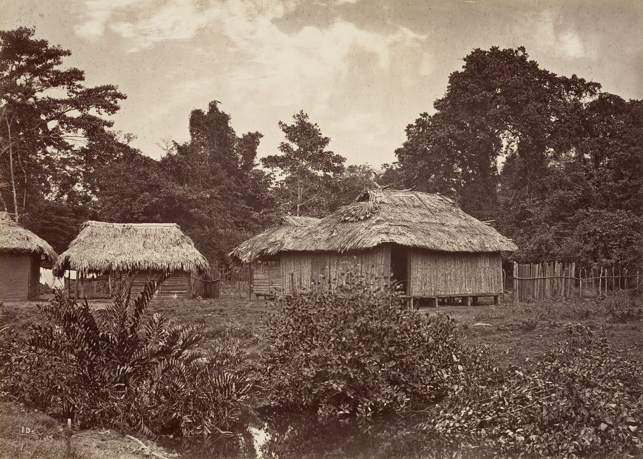 Tropische Landschaft, Turbo Village, 1871 von John Moran