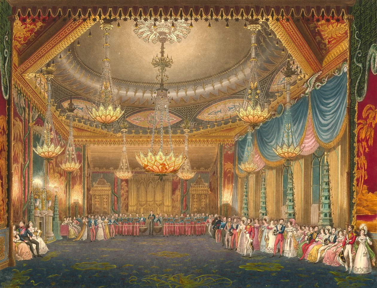 Musikzimmer des Royal Pavilion von John Nash