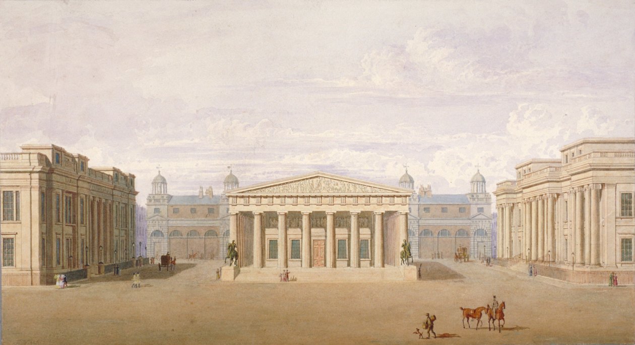 Trafalgar Square, Westminster, London, 1828 von John Nash