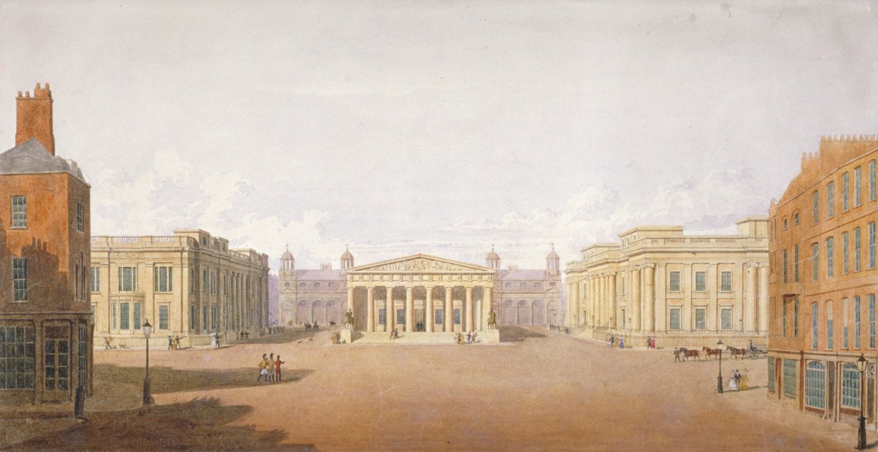 Trafalgar Square, Westminster, London, 1828 von John Nash