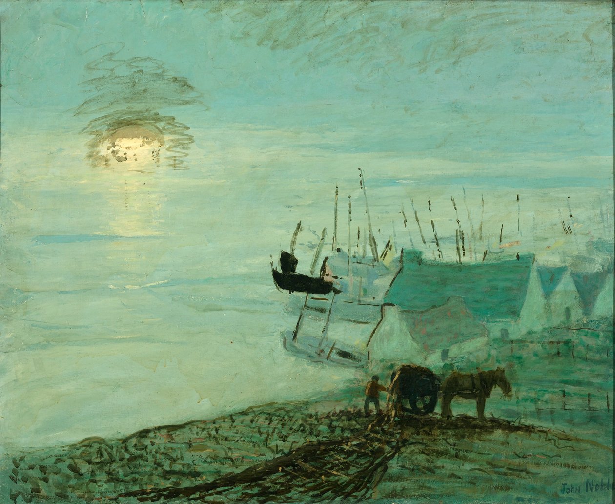 Strandszene (Rückseite von 1929.6.79A) von John Noble