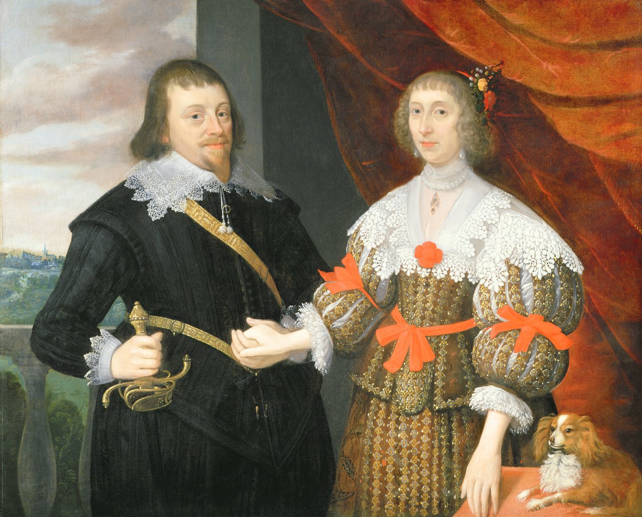 Porträt eines Ehemanns und einer Ehefrau von John Parker