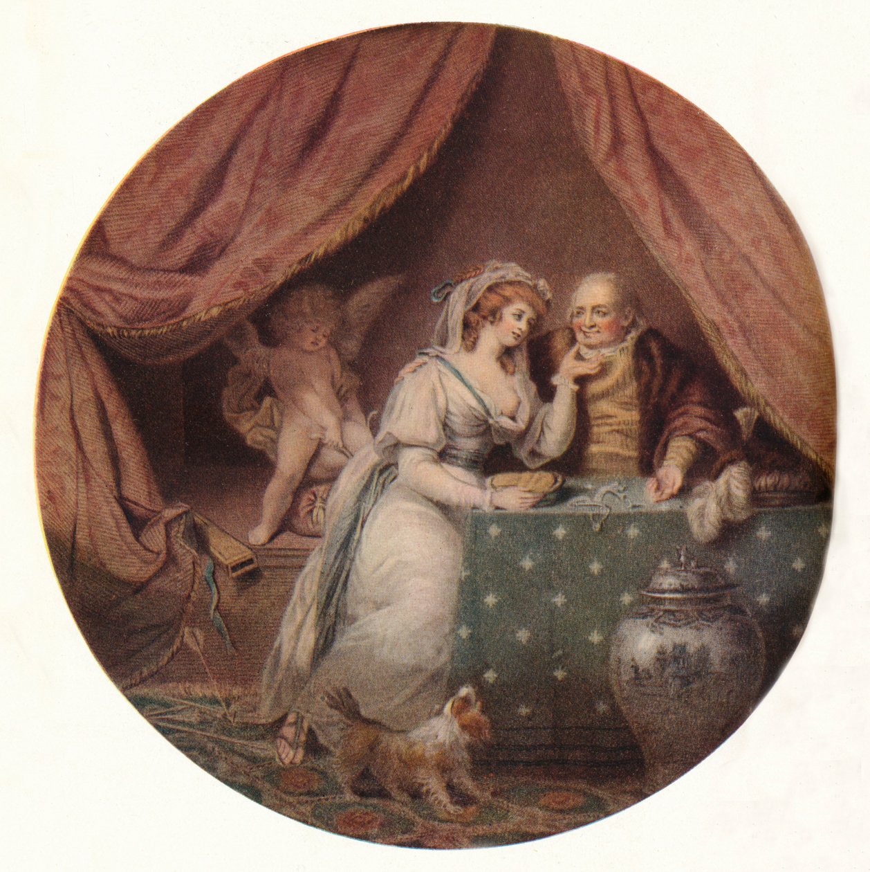 Liebe besiegt durch Habgier, um 1790 von John Raphael Smith