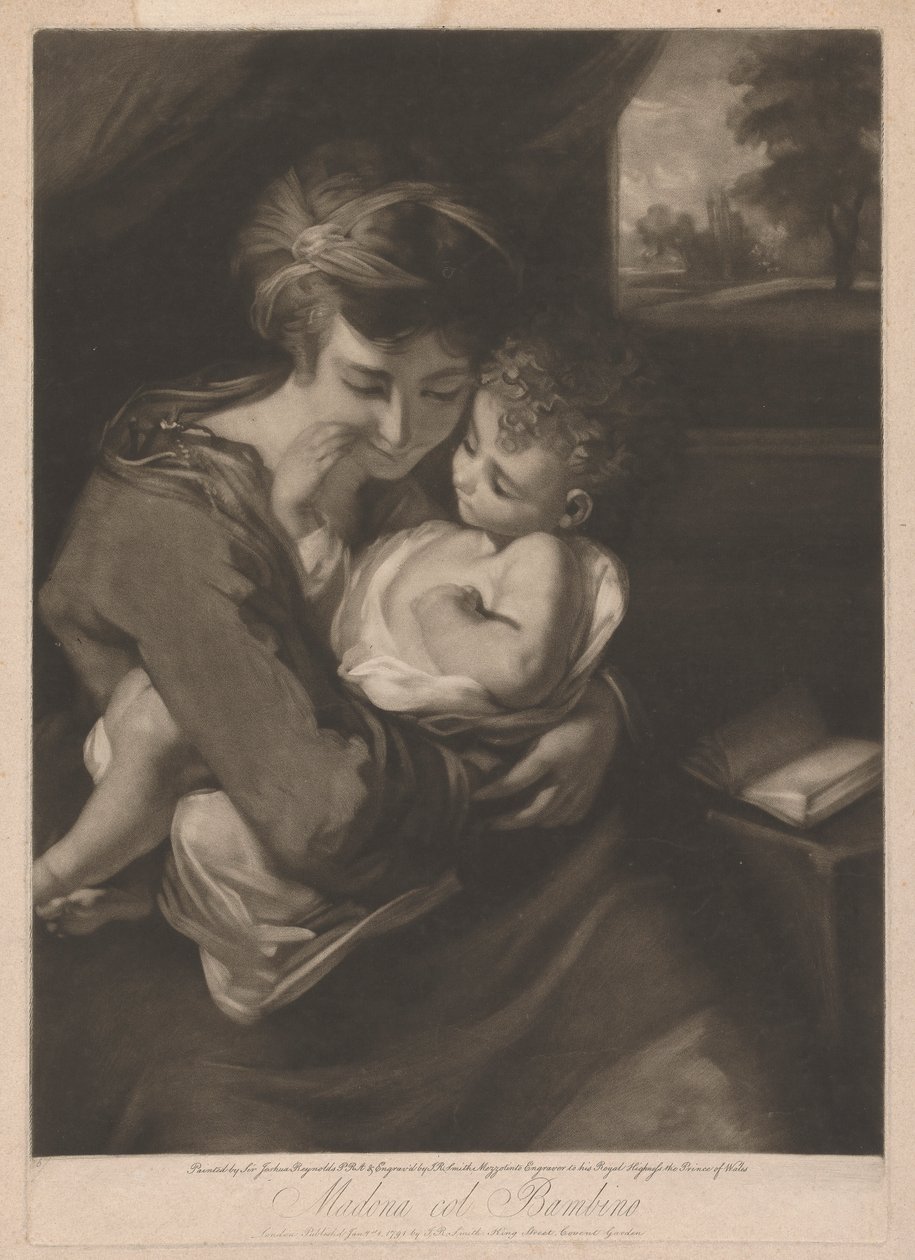 Madonna mit Kind von John Raphael Smith