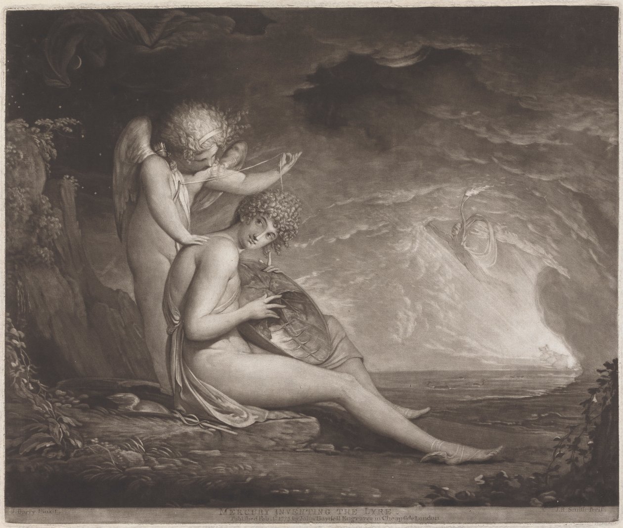 Merkur erfindet die Leier von John Raphael Smith