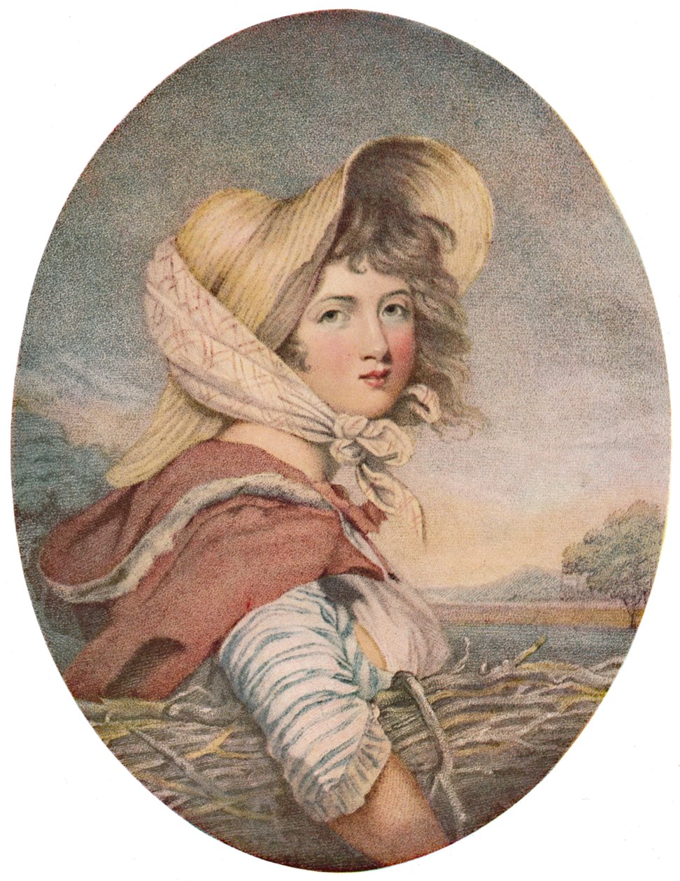Die Waldnymphe, um 1787, 1925 von John Raphael Smith