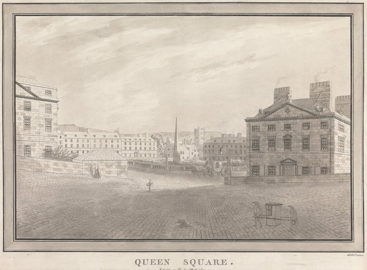 Bath: Queen Square von John Robert Cozens