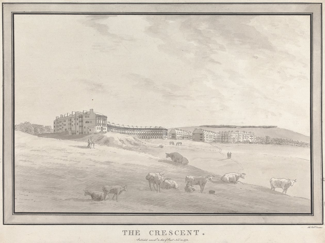 Bath: The Crescent von John Robert Cozens