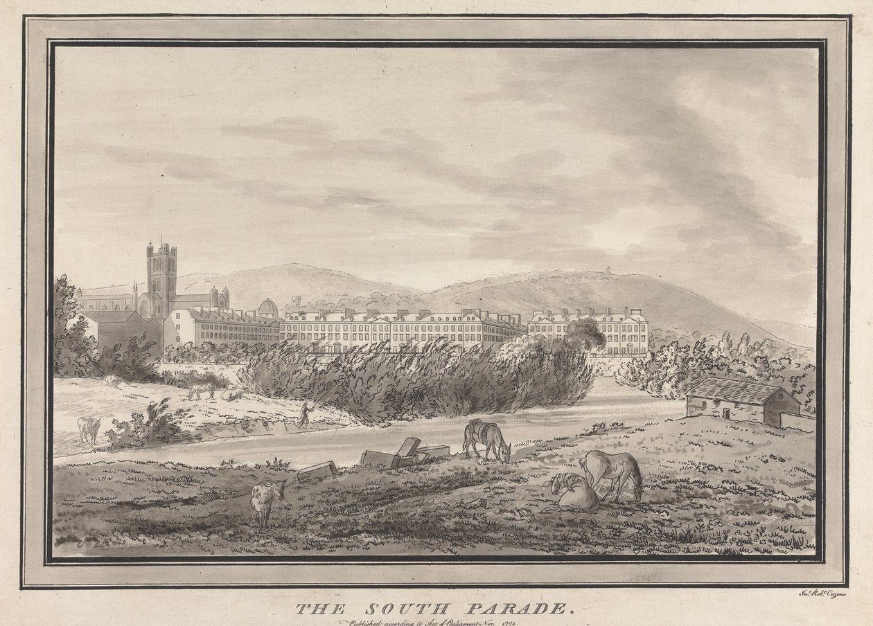 Bath: Die South Parade von John Robert Cozens
