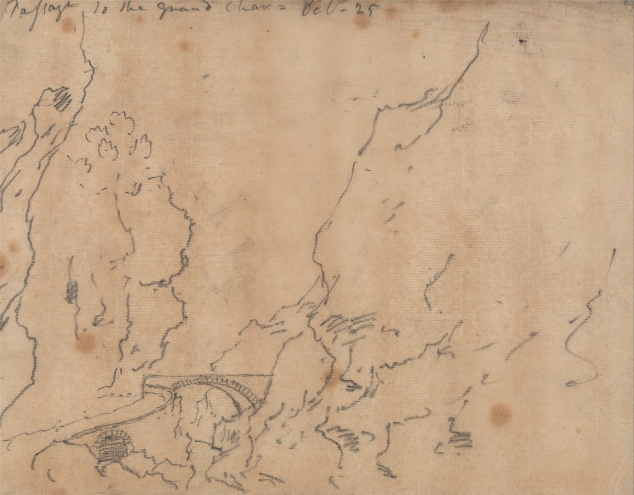 Durchgang zur Grande Chartreuse von John Robert Cozens