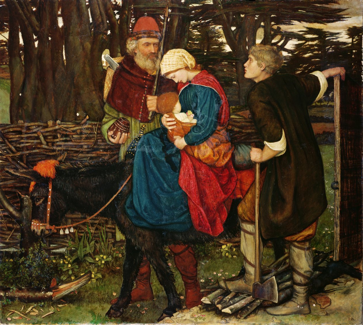 Die Heilige Familie von John Roddam Spencer Stanhope