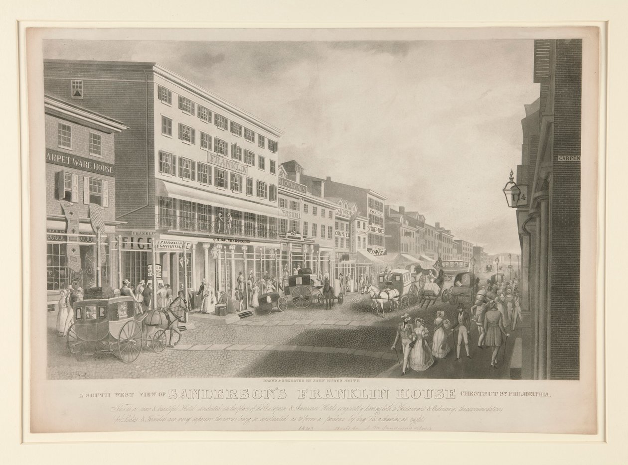 Eine Südwestansicht von Sanderson von John Rubens Smith
