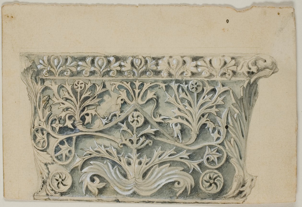 Byzantinisches Säulenkapitell von John Ruskin