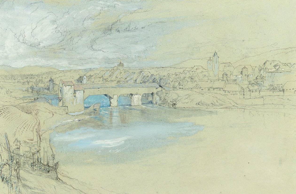 Die Brücke von Rheinfelden, Schweiz von John Ruskin