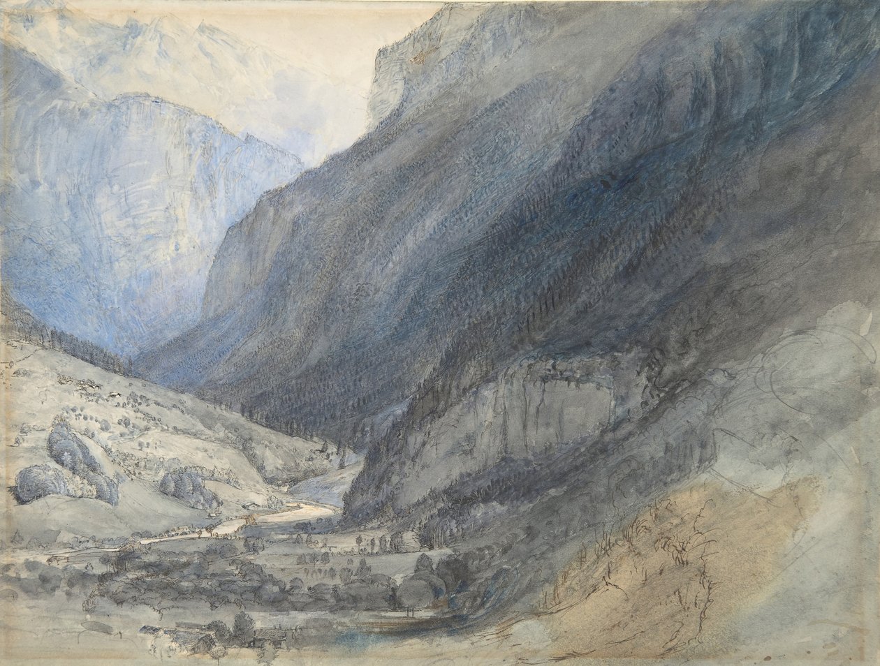 Das Lauterbrunnental, Schweiz von John Ruskin
