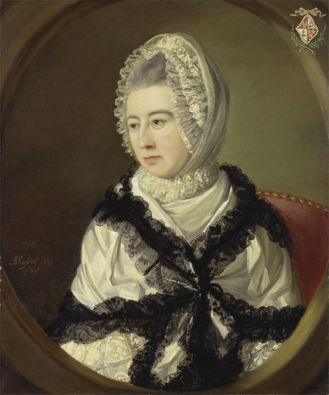 Porträt einer Dame von John Russell