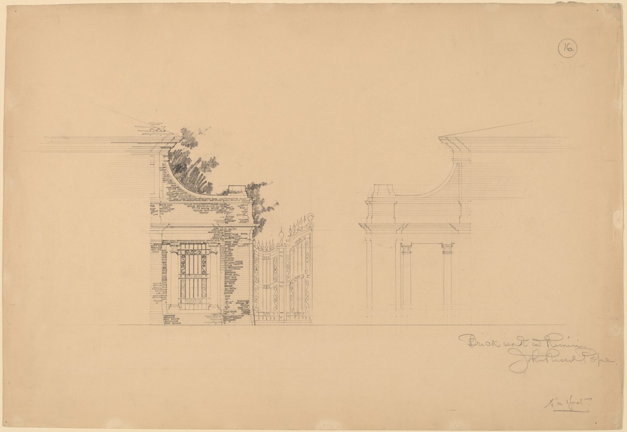 Ziegelwerk in Rimini von John Russell Pope