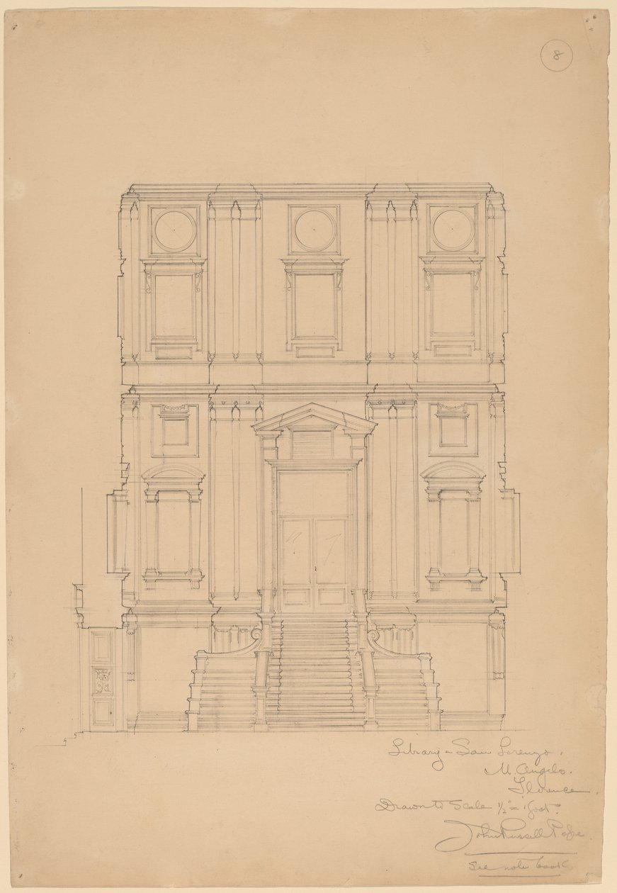 Bibliothek, San Lorenzo von John Russell Pope