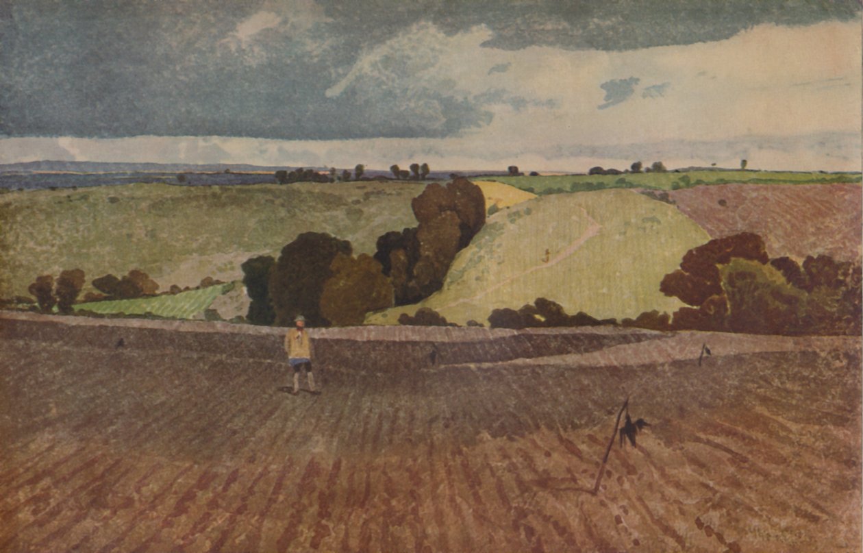 Ein gepflügtes Feld, 1923 von John Sell Cotman
