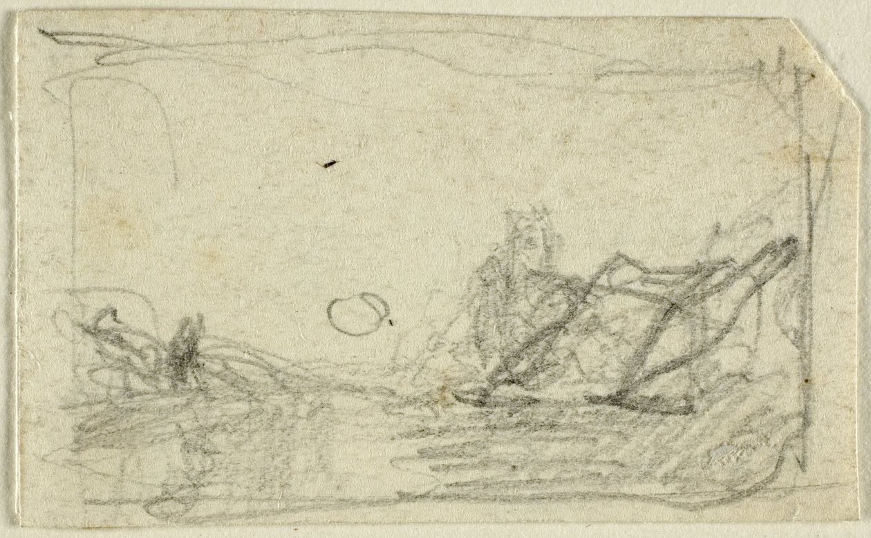 Mondlicht über Landschaft von John Sell Cotman