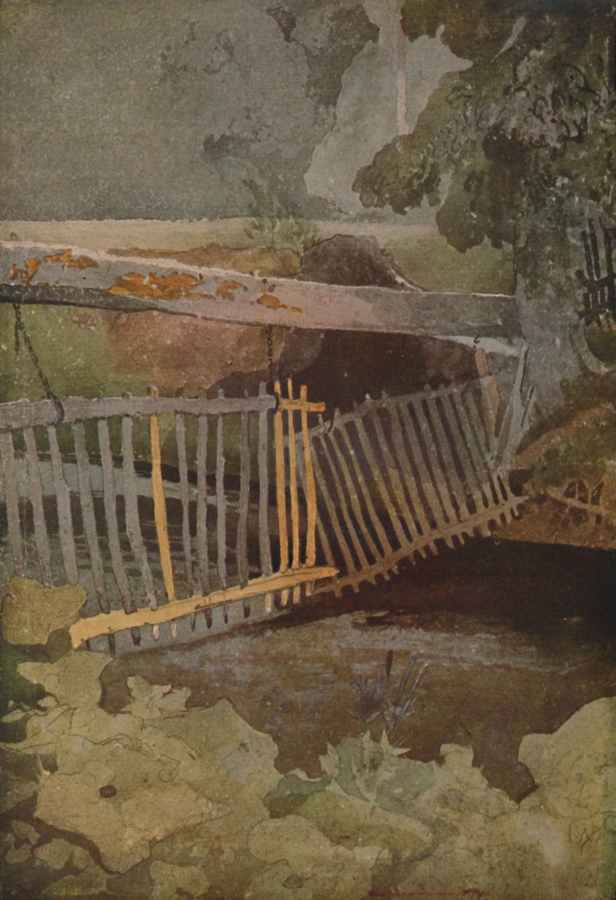 Das Falltor, Duncombe Park, 1923 von John Sell Cotman